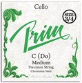 Prim, Cello C, (Steel/Chrome), 3/4, Medium