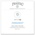 Pirastro Permanent, Cello D, (Steel/Chrome), 4/4, Stark
