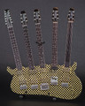 Rick Nielsen™ 5-Neck Checkered Model Miniature Guitar Replica Collectible