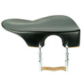 Viola Chinrest, Ebony, Ohrenform (Berber), U-Clamp, Chrome
