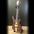 Lemmy Signature Carved Bass Miniature Guitar Replica Collectible