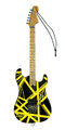 Eddie Van Halen – “Bumble Bee” (Yellow/Black) 6″ Holiday Ornament Artist Approved Miniature Guitar Replica