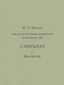 Cadenzas to Mozart's Concerto for 2 Pianos and Orchestra in E Flat Major, K. 365