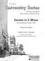 Sonata in C Minor (from Methodische Sonaten) Tenor Saxophone Solo with Piano - Grade 4