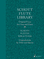 Schott Flute Library Original Pieces for Flute and Piano, Basso ad lib. Score and Solo Part