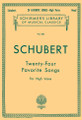 24 Favorite Songs Schirmer Library of Classics Volume 350 High Voice