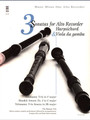 3 Sonatas for Alto Recorder, Harpsichord & Viola da Gamba Music Minus One Alto Recorder Recorder