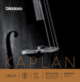 Kaplan Cello D String - 4/4 size - Medium Gauge