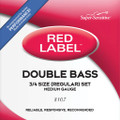 Bulk Super-Sensitive Red Label Bass String Set - 3/4 size