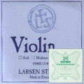 Larsen Custom Violin String Set with Ball-End Goldbrokat E - 4/4 size - Medium Gauge