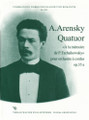 Arensky, Anton - Quartet No 2, Op 35a - Verlag Walter Wollenweber