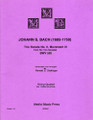 Bach, J.S. - Trio Sonata No. 6 Movement III, from Six Trio Sonatas, BWV 530 - for String Quartet - arr. by Dishinger - Medici Music Press