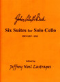 Bach, JS - 6 Suites for Solo Cello - BWV 1007-1012 - edited by Jeffrey Noel Lastrapes - Back to Classic Music in Print