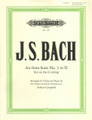 Bach, JS - Air on the G String BWV 1068 for Violin - Arranged by Campbell - Peters Edition