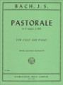 Bach, JS - Pastorale in F Major BWV 590 for Cello and Piano - Arranged by Roemaet-Rosonoff - International Edition