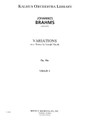 Brahms, Johannes - Variations On A Theme Of Haydn Violin Orchestral Parts and Excerpts - Kalmus Publication