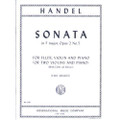 Handel, George Frideric - Sonata In F Major, Op 2, No 5, HWV 390 - Flute (or Violin), Violin, and Piano - edited by Emil Krause - International Edition