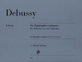 6 Epigraphes Antiques by Claude Debussy (1862-1918). Edited by Ernst-Gunter Heinemann. For 1 piano, 4-hands. Piano, 4-hands, Piano Duets. Henle Music Folios. Pages: VII and 27. SMP Level 10 (Advanced). Softcover. 36 pages. G. Henle #HN408. Published by G. Henle.

About SMP Level 10 (Advanced)

Very advanced level, very difficult note reading, frequent time signature changes, virtuosic level technical facility needed.

Contents:

    Debussy: Pour La Danseuse Aux Crotales
    Debussy: Pour Que La Nuit Soit Propice
    Debussy: Pour Invoquer Pan, Dieu Du Vent