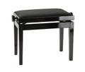 13961 Wood Piano Bench with Black Velvet Cushion