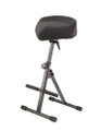 14044 Multi-Purpose Stool with Bicycle Seat, Black Fabric