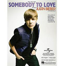 Somebody to Love by Justin Bieber. For Piano/Vocal/Guitar. Piano Vocal. 8 pages. Published by Hal Leonard.

This sheet music features an arrangement for piano and voice with guitar chord frames, with the melody presented in the right hand of the piano part, as well as in the vocal line.
