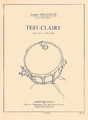 Test-claire (snare Drum) Leduc Softcover