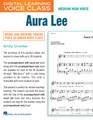 Aura Lee (Medium High Voice) (includes Audio) Digital Learning Voice Class Medium High Voice E Choral Download