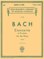 Concerto in D Minor (2-piano score) BW1052 Schirmer Library of Classics Volume 1527 Piano Duet Schirmer Library of Classics