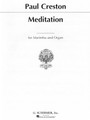 Meditation Op. 90 Marimba and Piano Instrumental Solo