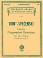 20 Progressive Exercises Schirmer Library of Classics Volume 1493 Viola Method Schirmer Library of Classics