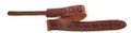 Ovation Guitar Premium Leather Strap Signature Leaf Ruby Red