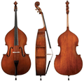 GEWA Bass, Premium Line, Solid Top, 3/4, Antiqued, Violin Shaped, Arched, Setup