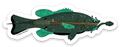 Bass Fish Die-cut Sticker