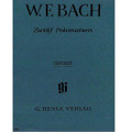 12 Polonaises (Piano Solo). By Wilhelm Friedemann Bach (1710-1784). Edited by Andreas Bohnert. For piano solo. Piano (Harpsichord), 2-hands. Henle Music Folios. Pages: IX and 31. SMP Level 10 (Advanced). Softcover. 39 pages. G. Henle #HN485. Published by G. Henle.

About SMP Level 10 (Advanced)

Very advanced level, very difficult note reading, frequent time signature changes, virtuosic level technical facility needed.

Contents:

    Polonaise, C Major (Piano Solo) Performed by Wilhelm Friedemann Bach
    Polonaise, C Minor (Piano Solo) Performed by Wilhelm Friedemann Bach
    Polonaise, D Minor (Piano Solo) Performed by Wilhelm Friedemann Bach
    Polonaise, D Major (Piano Solo) Performed by Wilhelm Friedemann Bach
    Polonaise, E Flat Major (Piano Solo) Performed by Wilhelm Friedemann Bach
    Polonaise, E Flat Minor (Piano Solo) Performed by Wilhelm Friedemann Bach
    Polonaise, E Minor (Piano Solo) Performed by Wilhelm Friedemann Bach
    Polonaise, F Major (Piano Solo) Performed by Wilhelm Friedemann Bach
    Polonaise, F Minor (Piano Solo) Performed by Wilhelm Friedemann Bach
    Polonaise, G Major (Piano Solo) Performed by Wilhelm Friedemann Bach
    Polonaise, G Minor (Piano Solo) Performed by Wilhelm Friedemann Bach
    Polonaise, E Major (Piano Solo) Performed by Wilhelm Friedemann Bach