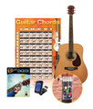 ChordBuddy Learning System with Acoustic Guitar Includes Carlo Robelli Acoustic Dreadnought Guitar (Model F640N) Chord Buddy Fretted Instrument Accessories