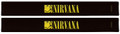 Nirvana Slap Band 2-Pack – Smiley Logo Black Band/Yellow Iconic Concepts Gift Item