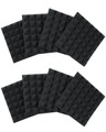 Eight Pack of 2″-Thick Acoustic Foam Pyramid Panels 12″x12″ Charcoal Gator Frameworks Studio & Rehearsal Support