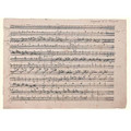 Mozart Music Manuscript Greeting Card (12 Variations - Keyboard)