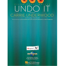 Undo It by Carrie Underwood. For Piano/Vocal/Guitar. Piano Vocal. 8 pages. Published by Hal Leonard.

This sheet music features an arrangement for piano and voice with guitar chord frames, with the melody presented in the right hand of the piano part, as well as in the vocal line.