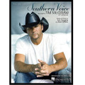 Southern Voice by Tim McGraw. For Piano/Vocal/Guitar. Piano Vocal. 8 pages. Published by Hal Leonard.

This sheet music features an arrangement for piano and voice with guitar chord frames, with the melody presented in the right hand of the piano part, as well as in the vocal line.