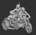 BLITZ-65  German Motorbike w/Sidecar (MG34) (3 Fig)