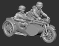 BLITZ-71 German Motorbike w/ Rider  (2 Fig)