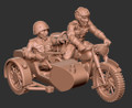 BLITZ-139  Motorbike w/ Sidecar