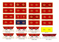 CW-54 Union Civil War Artillery Regiment Flags (Total 24)