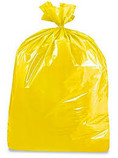 Yellow Trash Disposal Bags