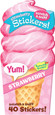 SCRATCH-AND-SNIFF STICKERS - ICE CREAM - STRAWBERRY