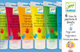 DJECO - 6 FINGER PAINT TUBES - CLASSIC