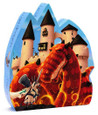 DJECO - SILHOUETTE 54PC PUZZLE - THE DRAGON'S CASTLE