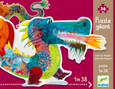 DJECO - GIANT SILHOUETTE 36PC PUZZLE - LEON THE DRAGON