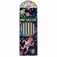 EEBOO - METALLIC PENCILS - SILVER ROBOT